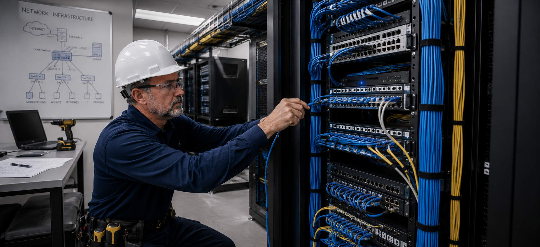 Commercial network infrastructure installation by Mark Sandmann
