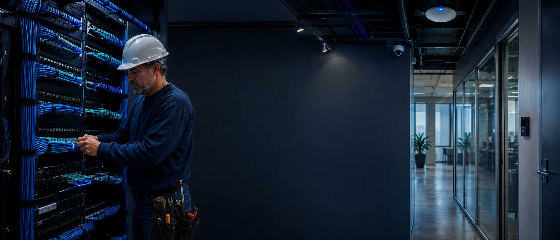 Network infrastructure supporting IP security cameras